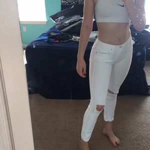 PACSUN Bullhead High-Waist Crop Jeans